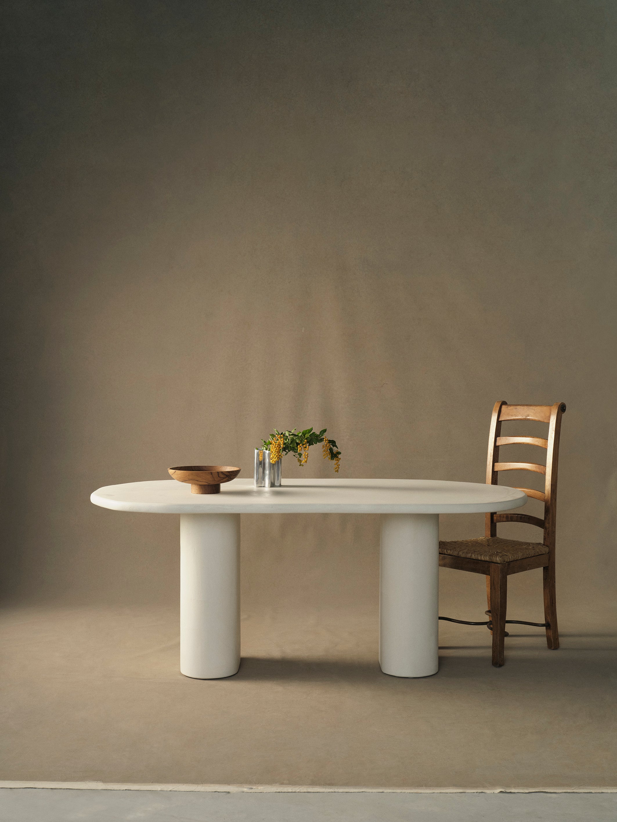 Gesso House Frank Oval Dining Table